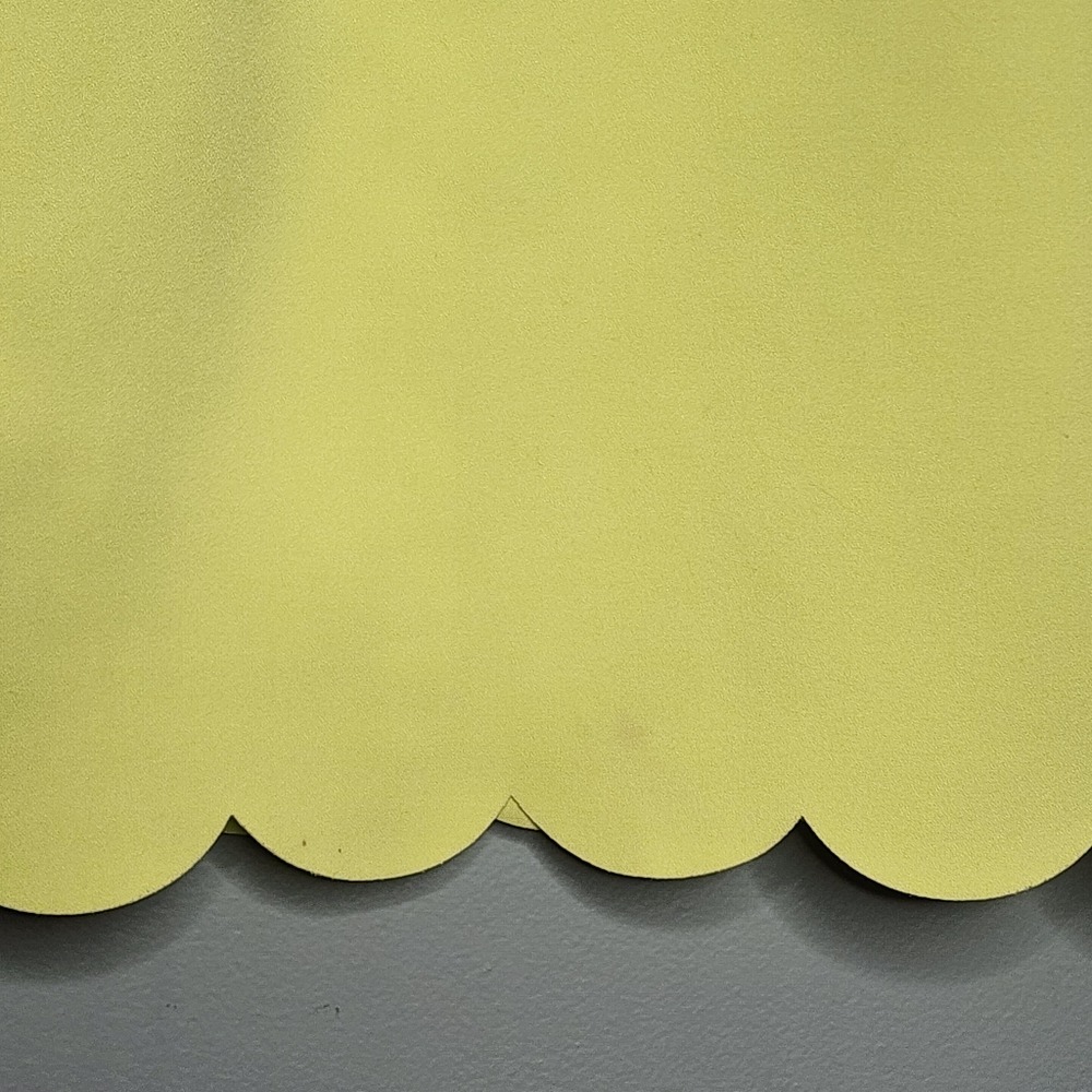 J Crew Sleeveless Scalloped Shift Dress Neon Yellow Green Preppy‎ Summer 10 - Picture 8 of 8